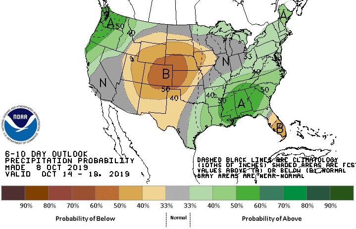 6-10 Day Precipitation Probability Outlook